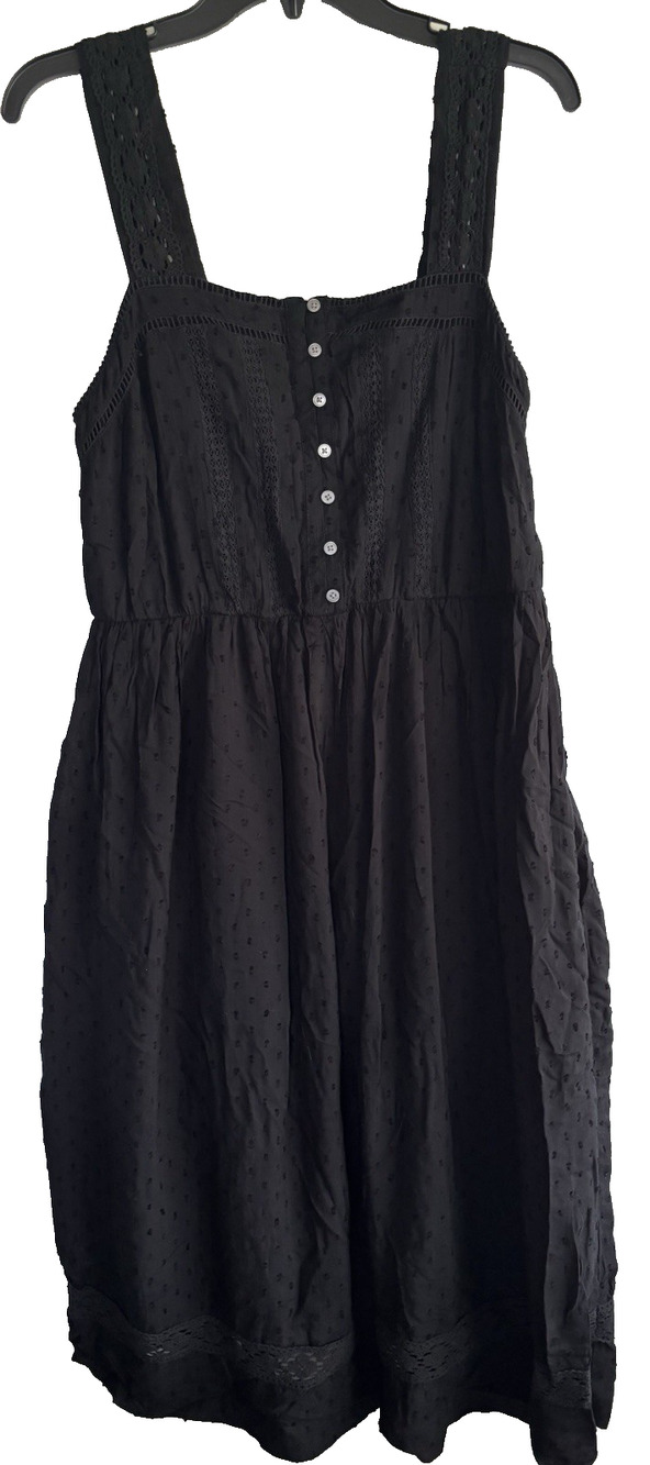 Loft Women’s Maxi Dress Size 10 P Black Sleeveless Lined